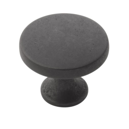 Belwith Products Belwith BWH076698 BI 1.37 in. Dia. Forge Knob - Black Iron BWH076698 BI